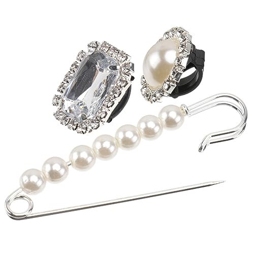 LIGIGWASH 6 Stück Teiliges Set Dekorative Schuhschnallen Schuhzierden für Damen für Hochzeiten und Alltagsanlässe Leicht zu Installieren Langlebigem Legierungs und Glasmaterial von LIGIGWASH