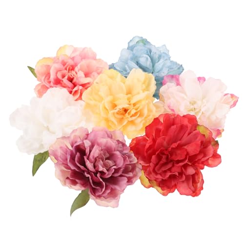 LIGIGWASH 7 Stück Pfingstrosenblüten-Haarnadel Haarbürste Abschlussball Lametta Jumbo Inhaber Mini haarschmuck Klammer Blumenhaarnadel Haarspangen für Frauen Chemiefaser aus Polyester von LIGIGWASH
