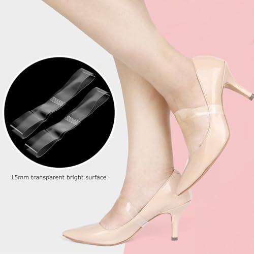LIGIGWASH 8 Paare Transparente Elastische Fersenriemen für Damen High Heels Verstellbare Unsichtbare Schuhriemen Strapazierfähige Tpu Schutzbänder gegen Fußschmerzen und Blasen Ersatz für LIGIGWASH 8 Paare Transparente Elastische Fersenriemen für Damen High Heels Verstellbare Unsichtbare Schuhriemen Strapazierfähige Tpu Schutzbänder gegen Fußschmerzen und Blasen Ersatz für von LIGIGWASH