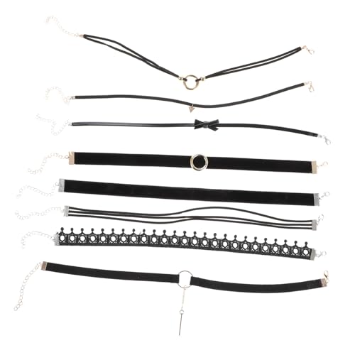 LIGIGWASH 8 Stück Teiliges Choker Halsketten für Damen Einfache Vielseitige Schmuckkolliers aus Hautfreundlichem Material Langlebig und Modisch für Alltag und Partys von LIGIGWASH