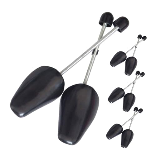 LIGIGWASH 8 Stück Teiliges Verstellbares Kunststoff Schuhspanner mit Federmechanismus für Herren und Damen Schuhformer für Sneaker Stiefel und Lederschuhe Schwarz Passgenau und Schuhschonend von LIGIGWASH