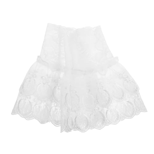 LIGIGWASH Abnehmbare Weiße Rüschen Manschetten Dekorative Falsche Ärmel Vielseitige Spitzen Handgelenk Stulpen für Damen Modisches Kostüm Accessoire Einfach zu Befestigen und von LIGIGWASH