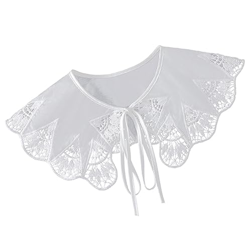 LIGIGWASH Abnehmbarer Spitzenkragen für Damen Multifunktionales Sommershirt mit Kreativem Design für Freizeit Einfach zu Reinigen Langlebig Passend zu Verschiedenen LIGIGWASH Abnehmbarer Spitzenkragen für Damen Multifunktionales Sommershirt mit Kreativem Design für Freizeit Einfach zu Reinigen Langlebig Passend zu Verschiedenen von LIGIGWASH