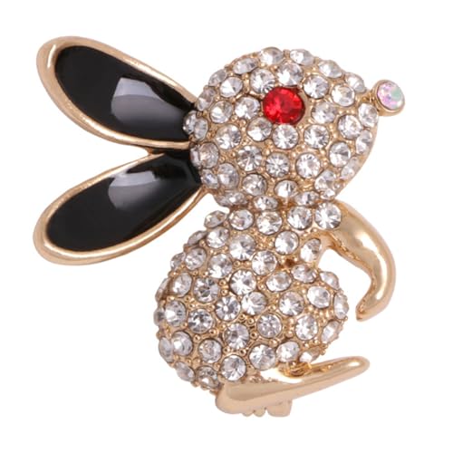 LIGIGWASH Alloy Kaninchen Brosche Damen Anstecknadel Modisches Accessoire für Kleidung Cardigan Pullover Schal Schmuck von LIGIGWASH