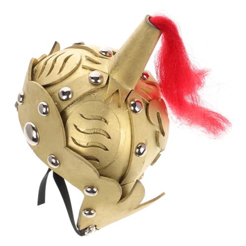 LIGIGWASH Altertums Chinesischer Generalhelm Antiker Kriegerhelm Historischer Soldatenhut Für Junge Mädchen Cosplay-helm Für Halloween Requisit Für Festivaltricks Mittelalterlicher Helm Kopf von LIGIGWASH