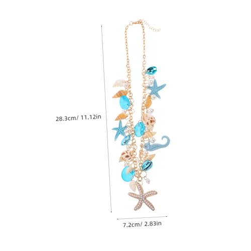 LIGIGWASH Muschelanhänger Halskette Mit Meeresmotiven Für Damen Küstenkette Aus Materialien Langlebiger Strand-schmuck Als Pulloverkette Oder Choker von LIGIGWASH