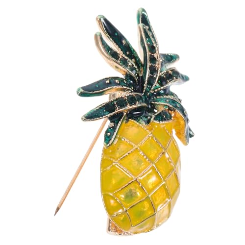 LIGIGWASH Ananas Brosche Anstecknadel Für Kleidung Obstschmuck Für Damen Dekorative Broschennadel Mit Sicherheitsnadel von LIGIGWASH