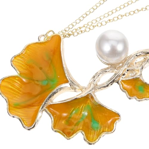 LIGIGWASH Antike Ginkgo Haarnadel mit Tassel Chinesischer Haarschmuck Damen Vintage Haarstab mit Filigranen Details Eleganter Haarstecker für Traditionelle Frisuren von LIGIGWASH