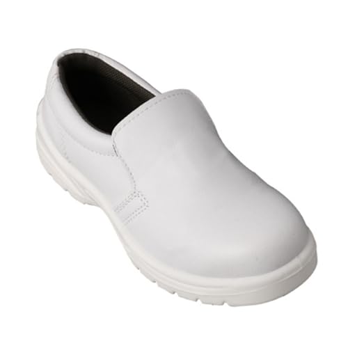 LIGIGWASH Antistatische Sicherheitsschuhe Weiß Staubdicht rutschfest Stoßfest Leicht und Atmungsaktiv Komfortabel für Handwerk BAU und Werkstatt Arbeitsschutz für Damen und Herren von LIGIGWASH