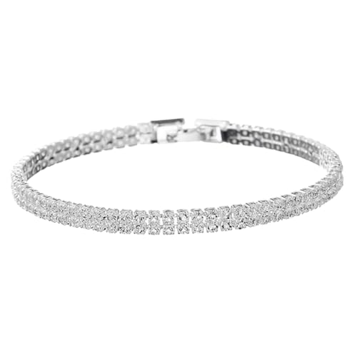 LIGIGWASH Armband Doppelreihe Glänzend Leicht Elegant Komfortabel Schmuck Für Jungen Mädchen Kinderhandgelenk Mit Strahlenden Zirkonia Schmuck Accessoire von LIGIGWASH