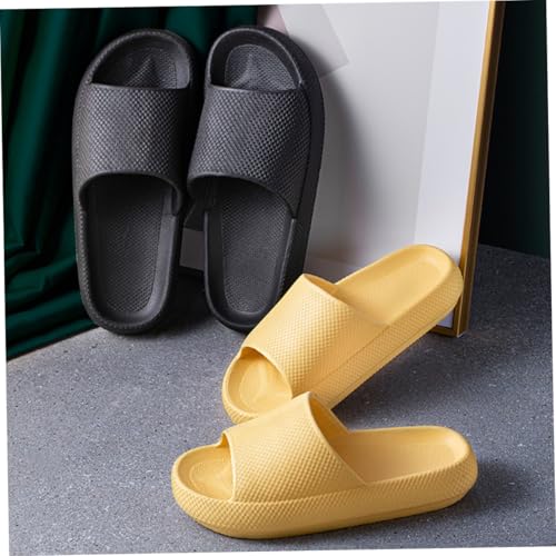 LIGIGWASH Atmungsaktive Rutschfeste Hausschuhe Unisex mit Dicker Sohle Bequeme Leichte Badeschuhe für Zuhause Dusche Hotel und Pool Schwarz Modisch und Strapazierfähig LIGIGWASH Atmungsaktive Rutschfeste Hausschuhe Unisex mit Dicker Sohle Bequeme Leichte Badeschuhe für Zuhause Dusche Hotel und Pool Schwarz Modisch und Strapazierfähig von LIGIGWASH