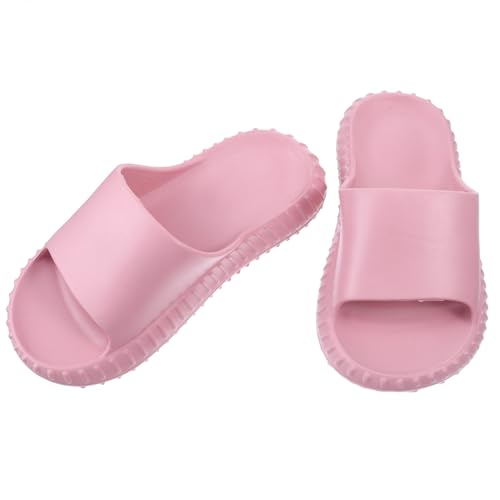 LIGIGWASH Badeschuhe Rutschfeste Duschpantoletten aus Langlebigem Material Schnell Trocknend für Badezimmer und Freizeit Passend für Fußlänge Rosa für Frühling Sommer Herbst von LIGIGWASH