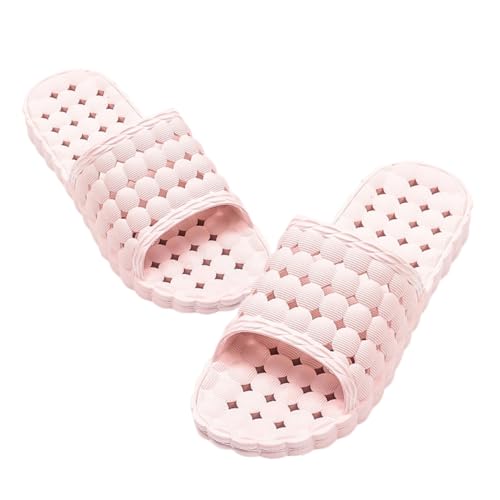 LIGIGWASH Badezimmer Hausschuhe Damen Herren Rutschfest PVC Sommer Slipper mit Hohlem Atmungsaktivem Drainierendem Design Weiche Flache Sohle Leichte Badeschuhe für Haushalt von LIGIGWASH