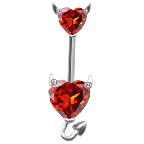 LIGIGWASH Bauchnabelpiercing mit Zirkonia Hypoallergener Bauchring Körper Schmuck für Damen Stilvolles Nabelring Design Robust und Langlebig von LIGIGWASH