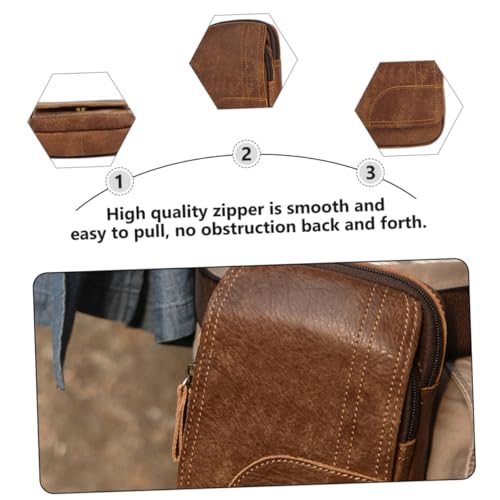 LIGIGWASH Bauchtasche Herren Vintage Outdoor Gürteltasche Multifunktionale Leichte Hüfttasche für Reisen Sport Freizeit mit Praktischem Stauraum von LIGIGWASH