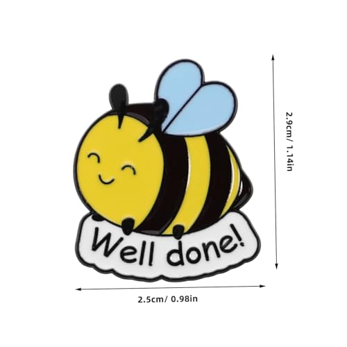 LIGIGWASH Bienenbrosche Damen Metall Anstecknadel Vielseitiger Bienenschmuck für Kleidung Rucksäcke Taschen Robuster Modeschmuck für Frauen und Freunde von LIGIGWASH