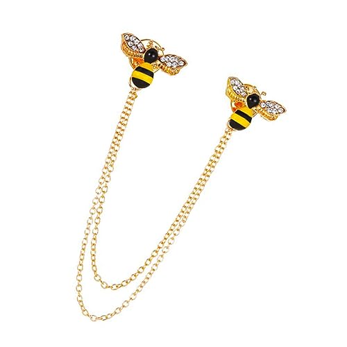 LIGIGWASH Bienenkragen Brosche Pin für Anzüge Reversnadel mit Stilvollem Design Partys Formelle Anlässe Elegantes Schmuckzubehör für Männer Frauen von LIGIGWASH