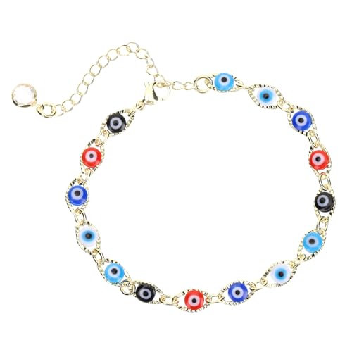 LIGIGWASH Böser Blick Armband Verstellbare Handgelenk Kette Für Damen Und Herren Kreative Mode Schmuck Mit Auge Persönlicher Glücksbringer Stilvolles Geschenk Für Freunde Und Familie LIGIGWASH Böser Blick Armband Verstellbare Handgelenk Kette Für Damen Und Herren Kreative Mode Schmuck Mit Auge Persönlicher Glücksbringer Stilvolles Geschenk Für Freunde Und Familie von LIGIGWASH