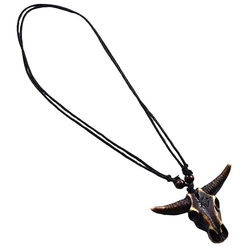 LIGIGWASH Bohemian Halskette Harz mit Tierkopf Anhänger Handgefertigt Ethnischer Schmuck für Damen Vielseitig Einsetzbar für Partys und Alltag Sicher für von LIGIGWASH