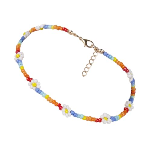 LIGIGWASH Bohemian Perlenkette Damen Bunte Handgefertigte Halskette mit Kleinen Blumen Farbenfroher Beaded Choker Schmuck für und Alltag Leichter Boho Stil LIGIGWASH Bohemian Perlenkette Damen Bunte Handgefertigte Halskette mit Kleinen Blumen Farbenfroher Beaded Choker Schmuck für und Alltag Leichter Boho Stil von LIGIGWASH