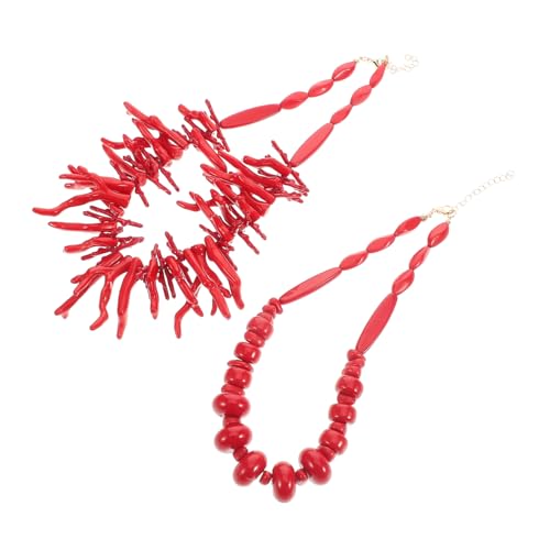 LIGIGWASH Boho Perlenkette Korallen Schmuck Damen Sommer Surfer Halskette Choker Modischer Strand Schmuck Accessoire für Frauen von LIGIGWASH