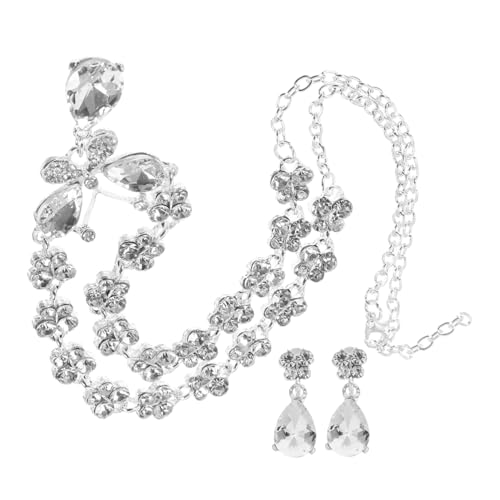 LIGIGWASH Boho Schmuckset Damen Teiliges Leichte Halskette Ohrhänger mit Strass Schmetterling Anhänger Party Schmuck für Mädchen und Frauen von LIGIGWASH