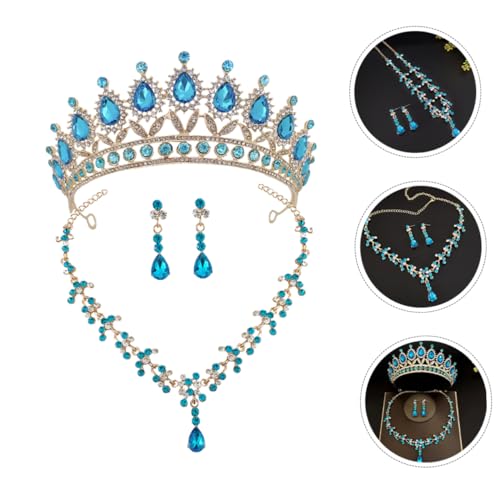 LIGIGWASH Braut Kristallkrone mit Strass Tiara Halskette und Ohrringen Elegantes Schmuckset für Hochzeit Abschlussball Party und Festliche Anlässe Damen Schmuckaccessoires LIGIGWASH Braut Kristallkrone mit Strass Tiara Halskette und Ohrringen Elegantes Schmuckset für Hochzeit Abschlussball Party und Festliche Anlässe Damen Schmuckaccessoires von LIGIGWASH