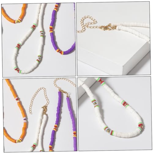 LIGIGWASH Bunte Ethno Halskette Polymer Kreativer Choker mit Runden Perlen Stilvolles Schmuckstück für Einzigartiger Damenhalsreif für Täglichen Gebrauch und Besondere Anlässe Accessoire von LIGIGWASH