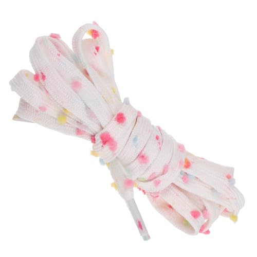 LIGIGWASH Bunte Flache Regenbogen Schnürsenkel mit Weichen Pompons Farbenfrohe Schuhbänder für Sneaker Herren Damen Modische Ersatz Schnürsenkel für Alltag und Party LIGIGWASH Bunte Flache Regenbogen Schnürsenkel mit Weichen Pompons Farbenfrohe Schuhbänder für Sneaker Herren Damen Modische Ersatz Schnürsenkel für Alltag und Party von LIGIGWASH