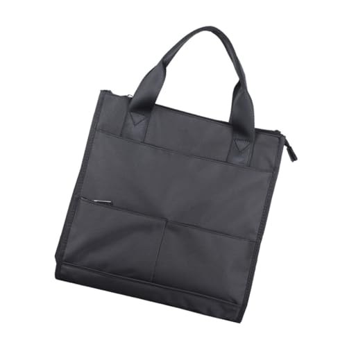 LIGIGWASH Business Handtasche Herren Große Kapazität Umhängetasche Langlebig Verschleißfest für Arbeit Alltag Reisen mit Doppelgriff Schwarz von LIGIGWASH