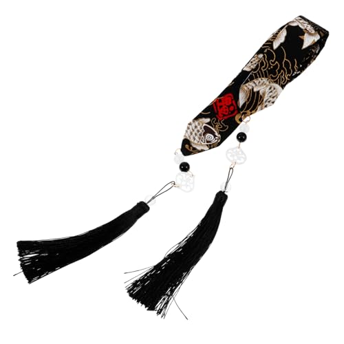 LIGIGWASH Haarband Mit Quasten Weicher Pferdeschwanzhalter Im Chinesischen Stil Atmungsaktives Haarschmuck Für Damen Für Hochzeiten Und Partys Traditionelles Haaraccessoire von LIGIGWASH
