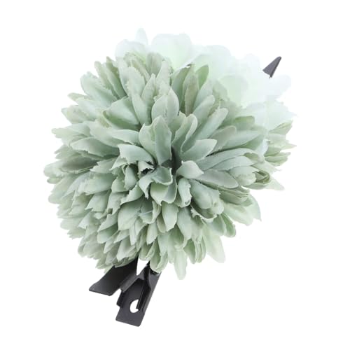 LIGIGWASH Chrysanthemen Haarclip im Japanischen Stil Bohemian Haarschmuck für Frauen Farbenfrohe Blumenhaarbänder für Sommerfeste und Traditionelle Anlässe Grün von LIGIGWASH