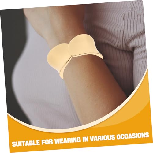 LIGIGWASH Chunky Armreif Damen Unregelmäßiger Metall Manschetten Armreifen Offenes Design Verstellbar Elegant für Alltag Party Schmuck von LIGIGWASH