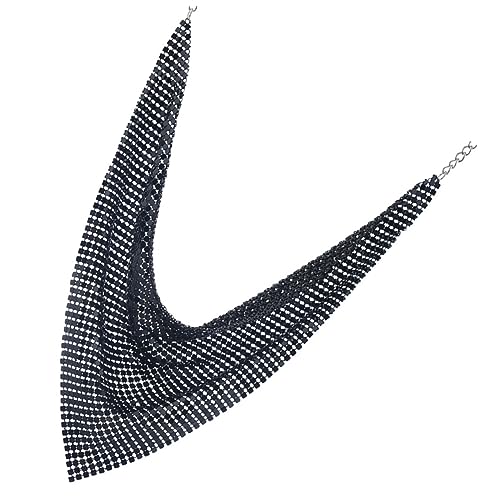 LIGIGWASH Pailletten Schal Halskette Damen Übertriebene Schlüsselbeinkette Langlebigem Material Elegantes Halsschmuck für Besondere Anlässe Vielseitig Kombinierbar für Frauen von LIGIGWASH