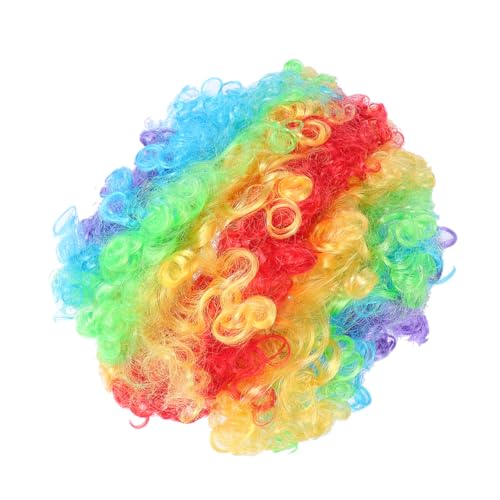 LIGIGWASH Flauschige Clown Perücke Cosplay für Kinder Hochtemperaturdraht Hautfreundlich Lustige Kostüm Haarperücke für Partys und Auftritte von LIGIGWASH