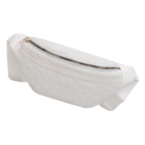 LIGIGWASH Felltasche Für Damen Plüsch Bauchtasche Sport Gürteltasche Lauf Tasche Hüfttasche Verstellbarer Riemen Für Reisen Und Outdoor von LIGIGWASH