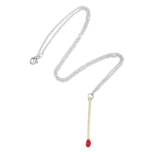 LIGIGWASH Damen Halskette mit Zartem Feuerzeug anhänger Leichte Hautfreundliche Kette Modischer Schmuck für Mädchen für Sommerpartys Hochzeiten und Alltag von LIGIGWASH