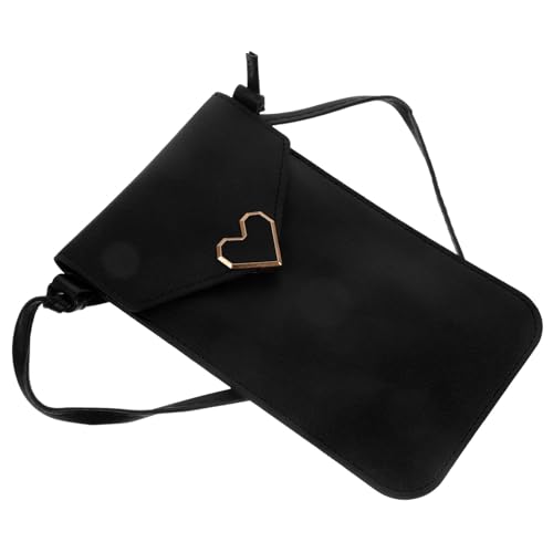 LIGIGWASH Damen Handytasche mit Transparentem Fenster PU Crossbody Bag Vielseitig Tragbar Modische Umhängetasche für Outdoor Praktische Handy Tasche mit Touchscreen Funktion von LIGIGWASH
