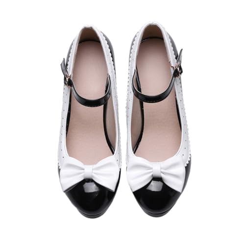 LIGIGWASH Damen High Heels mit Schleifendetail rutschfest Langlebig Mittelhoher Absatz Atmungsaktives Material für Frühling und Herbst Modische Dünne Schuhe Schwarz LIGIGWASH Damen High Heels mit Schleifendetail rutschfest Langlebig Mittelhoher Absatz Atmungsaktives Material für Frühling und Herbst Modische Dünne Schuhe Schwarz von LIGIGWASH