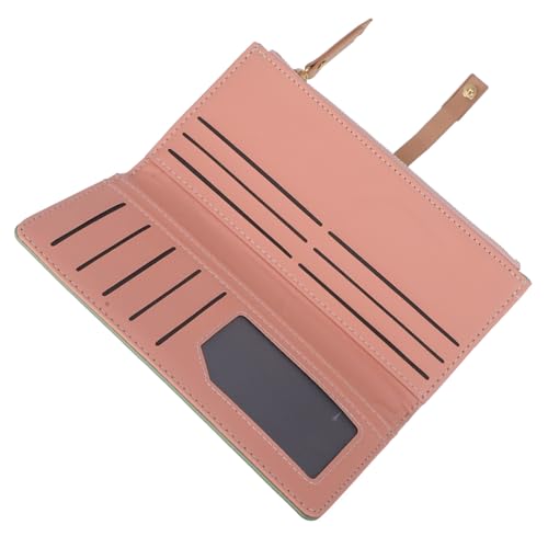 LIGIGWASH Damen Langbörse aus PU Material mit Großem Fassungsvermögen Stilvolle Clutch Geldbörse in Hellgrün Multifunktional für Karten Bargeld und Vielseitige Anlässe Wie Party und Reisen von LIGIGWASH