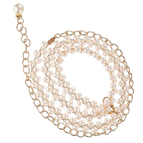 LIGIGWASH Perlen Taillenkette Für Damen Perlen Hüftkette Kleidergürtel Zum Dekorieren Für Mädchen Und Frauen von LIGIGWASH