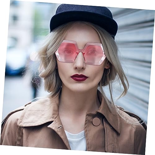 LIGIGWASH Damen Sonnenbrille Modisch UV Schutz Stilvoll Rosa Rahmen Multifunktional für Strand Radfahren Fahren Geeignet von LIGIGWASH