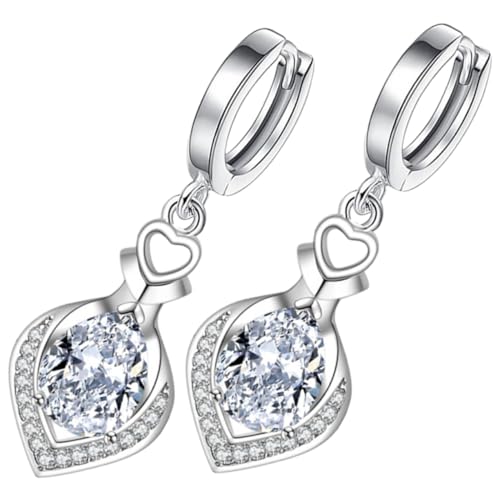 LIGIGWASH Strass Ohrstecker Tropfen Ohrringe Glitzer Ohrhänger Tropfen Ohrhänger Schmuck Ohrschmuck Für Damen von LIGIGWASH