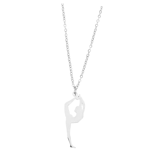 LIGIGWASH Edelstahl Sport Halskette mit Sport Anhänger Glatte Oberfläche Herren Damen Schmuck Langlebige Sportkette Vielseitig Tragbar als Dekorativer Anhänger von LIGIGWASH