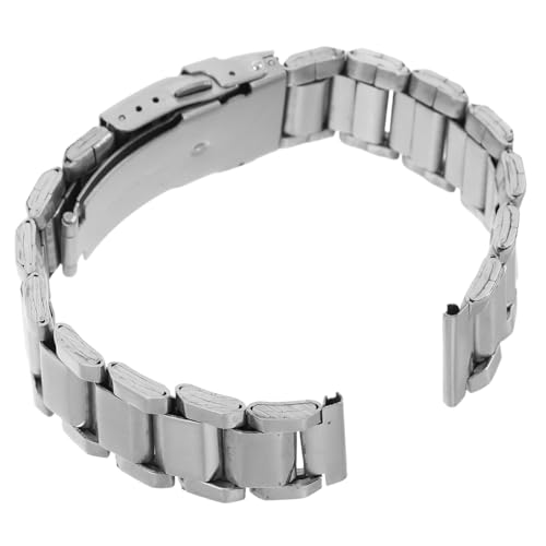 LIGIGWASH Edelstahl Uhrenarmband Trapezverschluss Herren Armband Verstellbar Komfortabel Elegant Für Sport und Business von LIGIGWASH