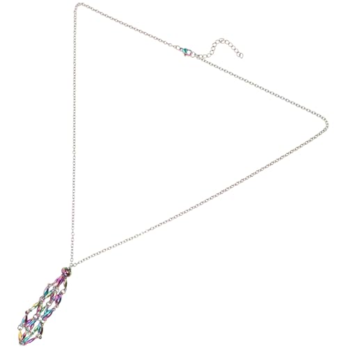 LIGIGWASH Einstellbare Edelstahl Halskette mit Steinhalter Langlebiger Verstellbarer Anhänger mit Farbigem Design Sicherer Rohstein Halter Modische Statement Kette für Damen LIGIGWASH Einstellbare Edelstahl Halskette mit Steinhalter Langlebiger Verstellbarer Anhänger mit Farbigem Design Sicherer Rohstein Halter Modische Statement Kette für Damen von LIGIGWASH