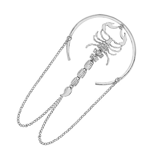 LIGIGWASH Punk Style Offenes Armreif Armband Mit Kristallen Einstellbares Elegantes Accessoire Für Damen Für Partys Hochzeiten Und Besondere Anlässe Aus Hochwertiger von LIGIGWASH