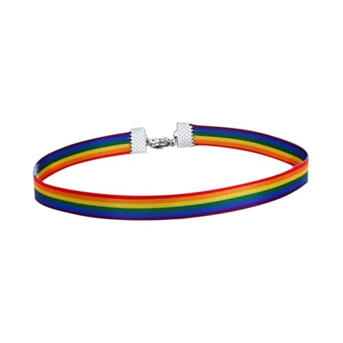 LIGIGWASH Einstellbare Regenbogen Halskette und Doppelte Handband aus Hochwertigem Material Stilvolles Einfaches Design Vielseitig als Schmuck für Damen und Geschenkidee Geeignet von LIGIGWASH