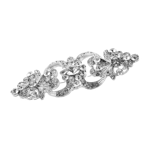 LIGIGWASH Elegante Brosche mit Perlen und Strasssteinen Langlebige Legierung Vielseitiges Modeaccessoire für Kleider Pullover und Schals Leichter und Komfortabler Schmuck für Damen von LIGIGWASH