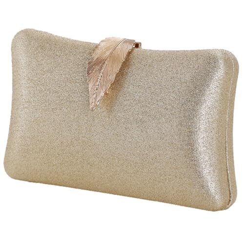 LIGIGWASH Elegante Damen Abendtasche mit Kette Glänzende Clutch für Bankett und Hochzeit Modische Handtasche für Party und Festliche Anlässe Vielseitig als Umhängetasche und Zufällige Farbe von LIGIGWASH